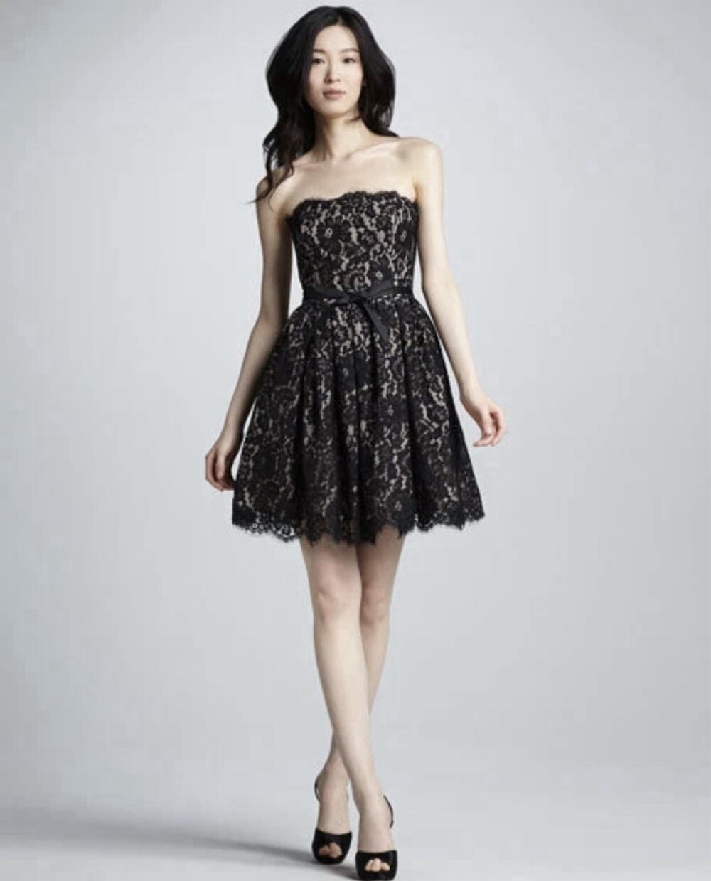 Robert Rodriguez for Target Neiman Marcus Strapless Black Lace Dress Size 4 NWT